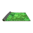 thumbnail image 2 of Ahgly Company Indoor Round Abstract Green Modern Area Rugs, 5' Round, 2 of 4