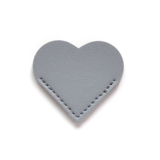 Folleto exquisito de estilo amor de cuero, biblioteca para estudiantes de negocios, regalo portátil, marcapáginas creativo de dibujos animados en forma de corazón