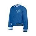 thumbnail image 2 of Youth New Era Blue Detroit Lions Chenille Applique Fleece Full-Snap Jacket, 2 of 3