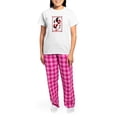 thumbnail image 4 of CafePress - Happy Christmas Krampus Pajamas - Women's Short Sleeve Print T-Shirt and Pants Light Cotton Pajama Set, 4 of 7