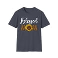 thumbnail image 2 of Blessed Mom, Gildan Unisex Softstyle T-Shirt, Sunflower Graphic Tee, S-3XL, 2 of 5