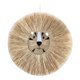 thumbnail image 1 of León de peluche tejido con barba y borla, 50 cm de diámetro, ideal para decorar la pared de la habitación infantil. F, 1 of 7