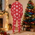 thumbnail image 4 of Big and Tall Pajama Set for Men Xmas Elk Tops and Pants Warm Long Sleeve Shirt and Bottom Comfort Christmas Sleepwear Cozy Nightwear Relaxed Two Piece Loungewear for Family, 4 of 5
