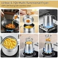 119oz 304 Stainless Steel Deep Fryer Pot with Basket & Strainer, Large ...
