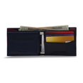 thumbnail image 3 of Cartera Tommy Hilfiger de piel delgada con doble pliegue azul/blanco/rojo, 3 of 5