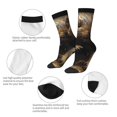 thumbnail image 3 of Fuzoiu Football Loving Hamster Print Athletic Crew Socks for Men & Women,Casual Crew Socks,Above Ankle Crew Socks for Business, Casual, 3 of 6