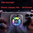 thumbnail image 3 of Enfriador de Teléfono Universal, Enfriador Semiconductor Magnético con Pantalla Digital, Luces RGB y Ventilador de Refrigeración para Juegos., 3 of 5