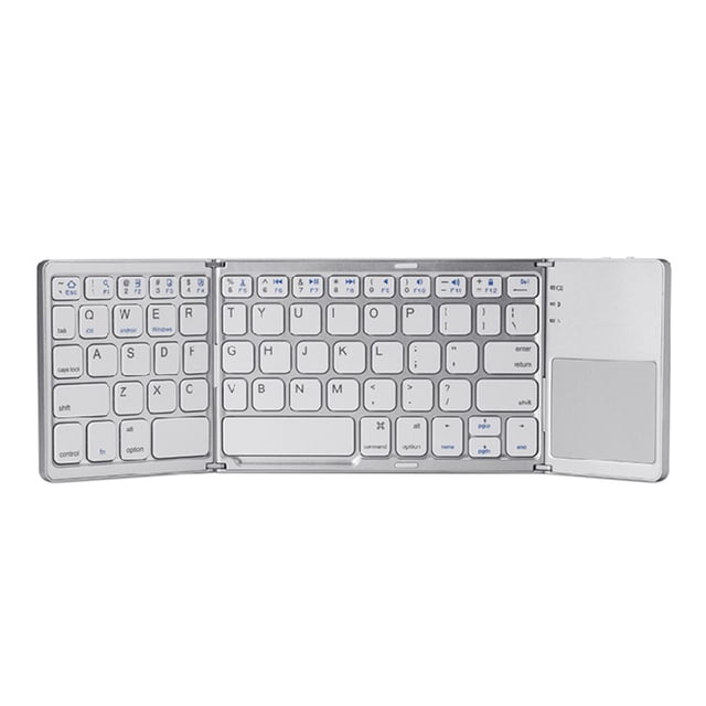 TACILIP Mini Folding Keyboard Wireless Portable Foldable Keyboard with Touchpad for Android/IOS/Tablet, Gifts for Her