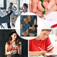 thumbnail image 5 of Leather Notebook with Pen Holder Writing Notepad Includes 100 Pages Lined Journal Teal and Orange Butterflies, 5 of 6