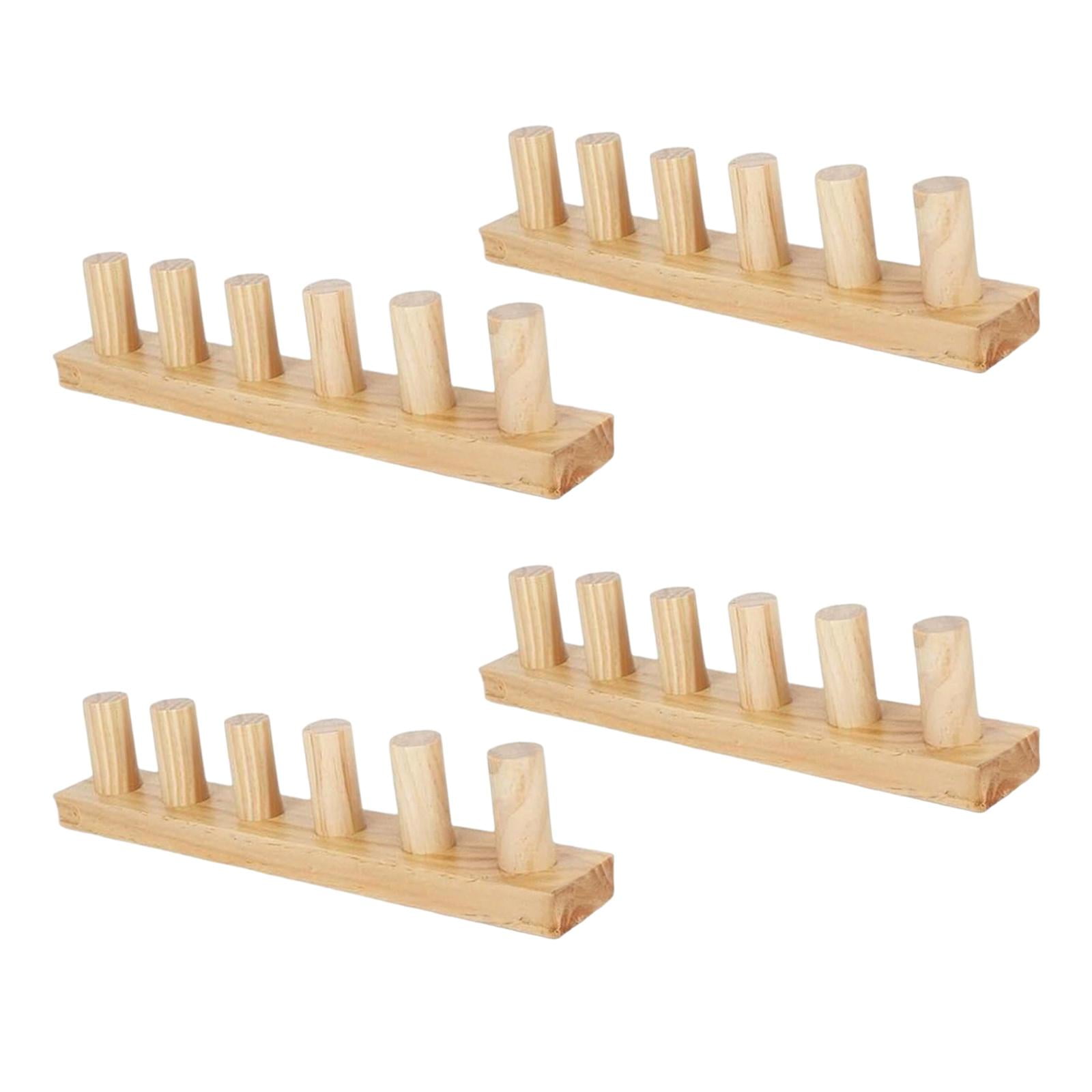 4 Set Knitting Loom Hand Knitting Kit Blanket Loom Crafted from Wood for Beginner Friendly Blanket Making Projects