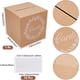 thumbnail image 2 of Caja de cartón kraft para regalos de boda, cuadrada, de cartón, para decoración de fiestas, con 10 sobres de papel., 2 of 5