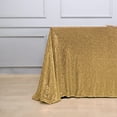 thumbnail image 4 of Balsa Circle Gold 90" x 156" Sequin Rectangular Tablecloth Dining Table Linens, 4 of 8