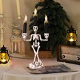 thumbnail image 3 of Halloween Candle Holders Flameless LED Battery Operated Flickering Lights Exquisite Craft Safe No Sparks for Indoor Home Party Decor, 3 of 3