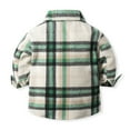 thumbnail image 6 of WOYY Boys Plaid Jacket Thicken Long Sleeve Button down Shirt Coat Children's Outerwear, 6 of 6