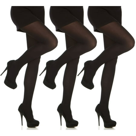 

Womens Pantyhose - Tights For Women - Plus Size Control Top Pantyhose Ladies Tights Regular and Plus Sizes (3 Pack)