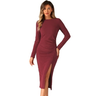 wool dress long sleeve Asymmetrical Draped Neck Belted Wool Dress Mulberry – Roland Mouret