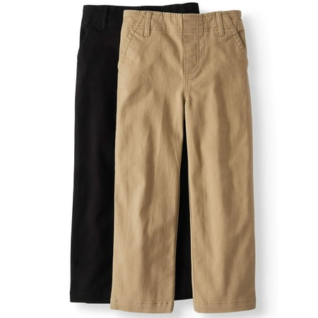 - Solid Woven Chino Pants, 2-pack (Little Boys & Big Boys)