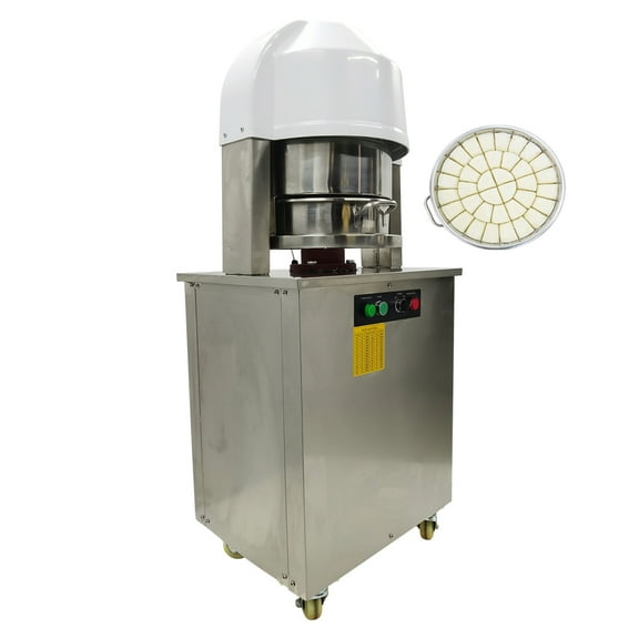 EQCOTWEA Electric 36PCS Dough Divider Dough Ball Cutter Pastry Dough Lump Spacer 30-155g with 2 Stainless Steel Plates