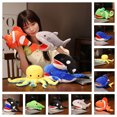 thumbnail image 2 of Marionetas de mano de tiburón ballena, animales de peluche, peces del océano, juguetes de peluche para niños, marionetas, juguete educativo, gran regalo para niños y niñas, 2 of 5