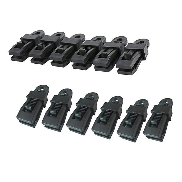 12 Pack Clamp Tarp Clips Awning Clamp Set Trap Clips Jaw Tent Snaps Hangers Camping Clamp Clips Tent Tighten Lock Grip For Outdoors Camping Garden Far