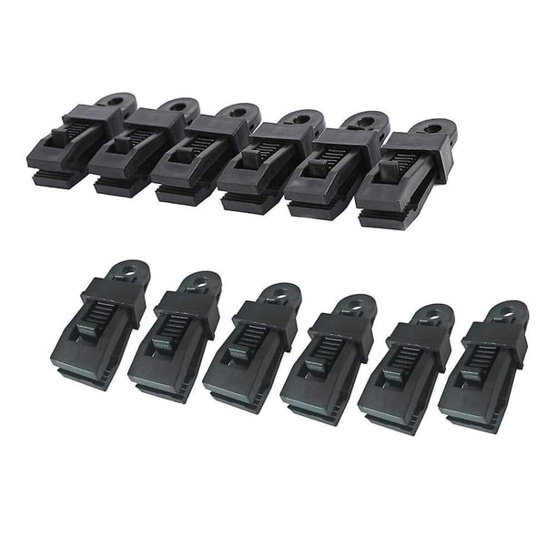 12 Pack Clamp Tarp Clips Awning Clamp Set Trap Clips Jaw Tent Snaps Hangers Camping Clamp Clips Tent Tighten Lock Grip For Outdoors Camping Garden Far