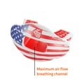 thumbnail image 6 of Shock Doctor Sport | Max Air Flow Lip Guard | One Size Fits Most | Flag, 6 of 14