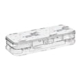 thumbnail image 2 of Plastic Pencil Box Large Capacity Pencil Boxes Clear Boxes with Snap-Tight Lid Stylish Office Supplies Storage Organizer Box Grey Cute Donkeys Pattern, 2 of 7