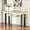 Black, variant on 37.2" Modern Glass Coffee Table, 2-Layer Tempered Glass Top with Storage Shelf, Stainless Steel Frame, Minimalist Accent Table for Living Room