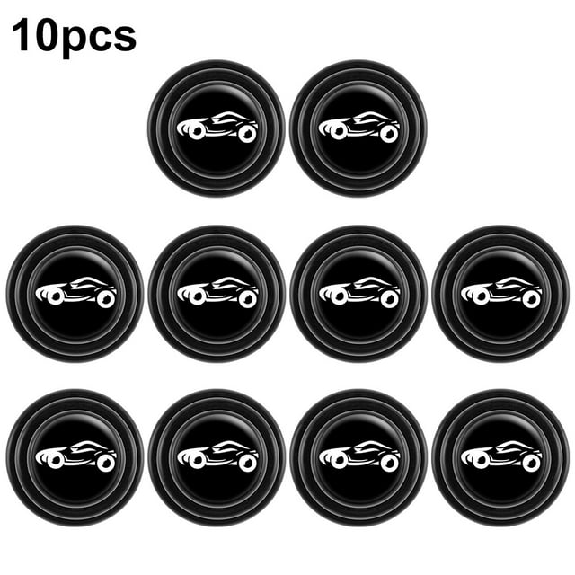 Graflsoa Universal Silicone Car Door Protector Pads - Anti-Slip, Waterproof, Durable Bumper Guards for SUVs, Trucks, and Vehicles (10pcs, Black with Label)