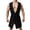 Black, variant on Men's Summer Hooded Robe Sleeveless Bathrobe Comfy Soft Fall Lightweight Sleeping Gown Loose Fit Flowy Spring Loungewear Stretchy Thigh Length Sleepwear Black Small