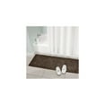 thumbnail image 3 of mDesign 100% Polyester Luxury Rectangular Spa Mat Rugs, Plush Water Absorbent - for Bathroom Vanity, Bathtub/Shower, Machine Washable - Runner, Standard & Small Rug, Set of 3 - Heather Chocolate Brown, 3 of 8
