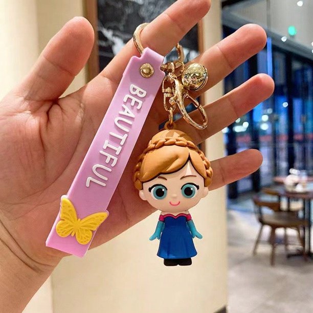 1pc Adorable Disney Frozen Elsa Princess Character Figure Pendant Keychain -Cute Cartoon Bag Accessory Design, Backpack