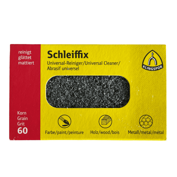 Schleiffix universal cleaning block abrasive for metals, grit 60