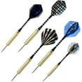 thumbnail image 2 of Juego de dardos con punta de acero de 15 piezas, juego de dardos con punta de acero, juego de dardos con barriles de latón y ejes de aluminio (un afilador de puntas incluido), 2 of 5