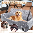 thumbnail image 7 of Dog Car Seats for Large Medium Small Dogs, Portable Dog Booster Car Seat with Safe Buckles and Storage Pockets, Pets Up to 120lbs, Machine Washable, 7 of 7