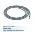 thumbnail image 3 of Unique Bargains 1.5 Yard 6 mm Rhinestone Tube Rope Diamond String for Trouser Drawstring Sweaters White Mesh Deep Green Diamond, 3 of 5