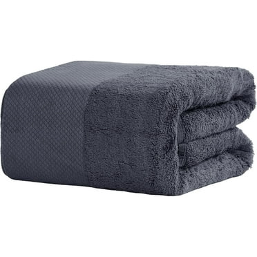 DEWEL Bath Towel 35''x70''Oversized Bathroom Towels Highly Absorbent & Quick Dry Shower Towel 100% Cotton Luxury Towels Multipurpose Use for Spa, Fitness, Sports, Yoga, White