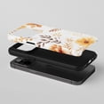 thumbnail image 2 of Floral Pattern For All iPhone Series Tough Phone Case Watercolor Orange, 2 of 7