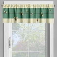thumbnail image 5 of Ambesonne Bee Valance Pack of 2, Spring Farmhouse Bumblebee Art, 54"X12", Grey Teal Eggshell Amber, 5 of 5