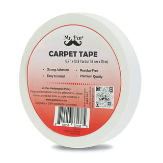 Double Sided Rug Tape – Hardwood Floors, Carpet, Area Rugs, Tile (2.5 Inch  wide)