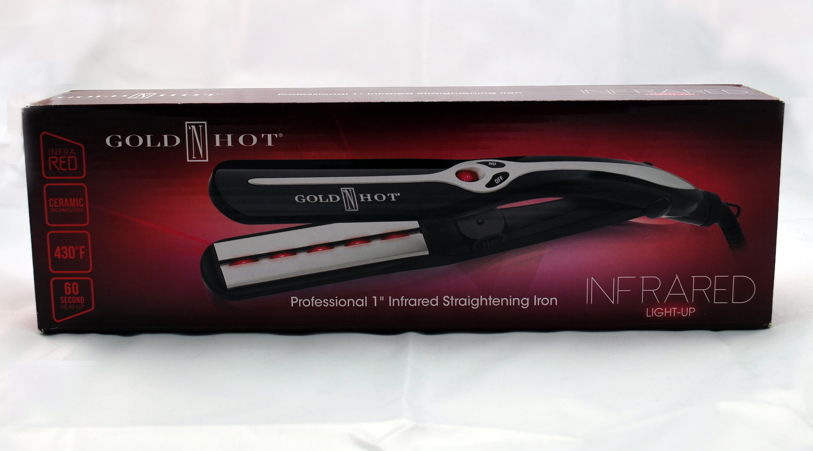 Gold N Hot Infrared Ceramic Straightening Iron 1" GH3029 - Walmart.com