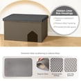 thumbnail image 2 of DOMIPET Cat Litter Box Enclosure Furniture Hidden, 3 IN 1 Cat Washroom Bench Storage Cabinet, Extra Large 35.4'' x 19.7'' x 19.7'', Dog Proof, Easy Clean, Easy Assembly, 2 of 13