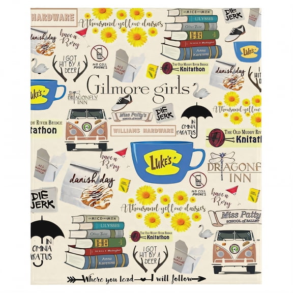 AUQ Throw Blanket,Plush Warm Fabric Cute Blanket,Practical Office Blanket,Throw Blanket for Couch,Style1,27*40in