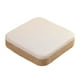 thumbnail image 4 of Puff portátil hecho a mano cuadrado tejido a mano para decoración de interiores Blanco, 4 of 9