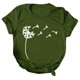 thumbnail image 2 of Puntoco Mujeres Casual Carta Impresión Mangas Cortas O-Cuello Camiseta Suelta Blusa tops Puntoco Puntoco-3279, 2 of 5