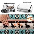 thumbnail image 6 of XYZCANDO Golf Cart Seat Breathable Terry Cloth, Compatible with Sports Club Car Seat, for EZGO TXT RXV 2 Person Seats Golf Carts, Horse Pattern, 6 of 8