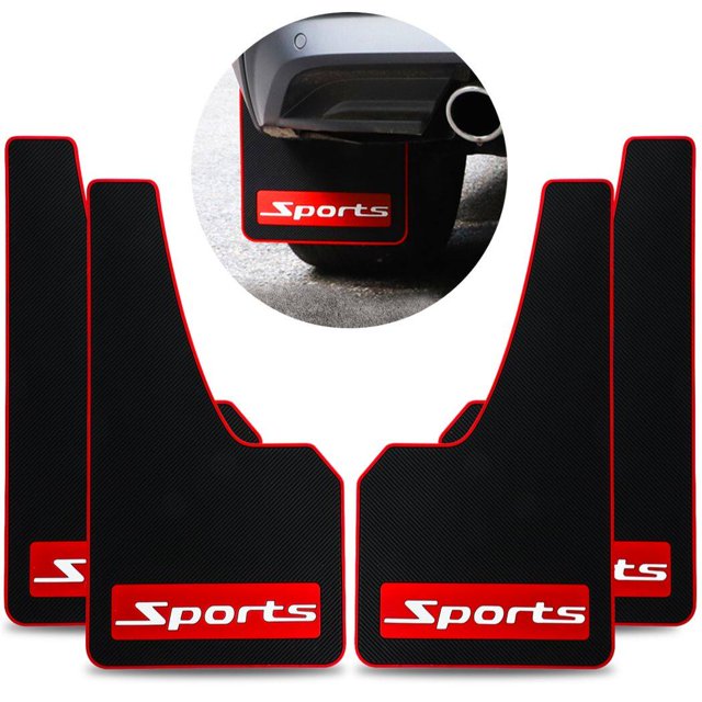 Car Mud Flaps Universal 4PCS Rubber Splash Guard Mud Guard for Offroad Vehicles