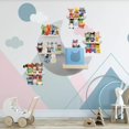 thumbnail image 5 of Floating Shelf Wall Mounted Set of 4 (Moon and 3 Stars) for Toniebox Starter Set,Tonie Figures - Magnetic Wooden Shelves Compatible with Toniebox Player Audio Character for Children Room, 5 of 15