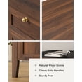 thumbnail image 3 of Joyyskill 52" Executive Desk with Storage Drawer, Farmhouse Home Office Desk with Storage Cabinet Wood Computer Writing Desk, Brown, 3 of 6