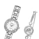 thumbnail image 4 of Conjunto de relojes y , brazalete de cadena, reloj de de , resistente arañazos y al , resaltando - plateado de plata Blanco plateado + Plata Fernando brazalete de reloj de acero inoxidable, 4 of 6